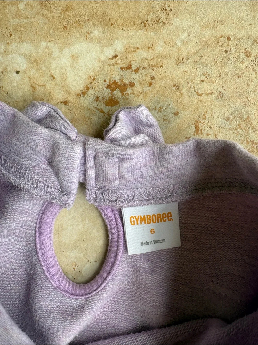 Gymboree Lavender Long-Sleeve Top with Peacock Graphic Size 6